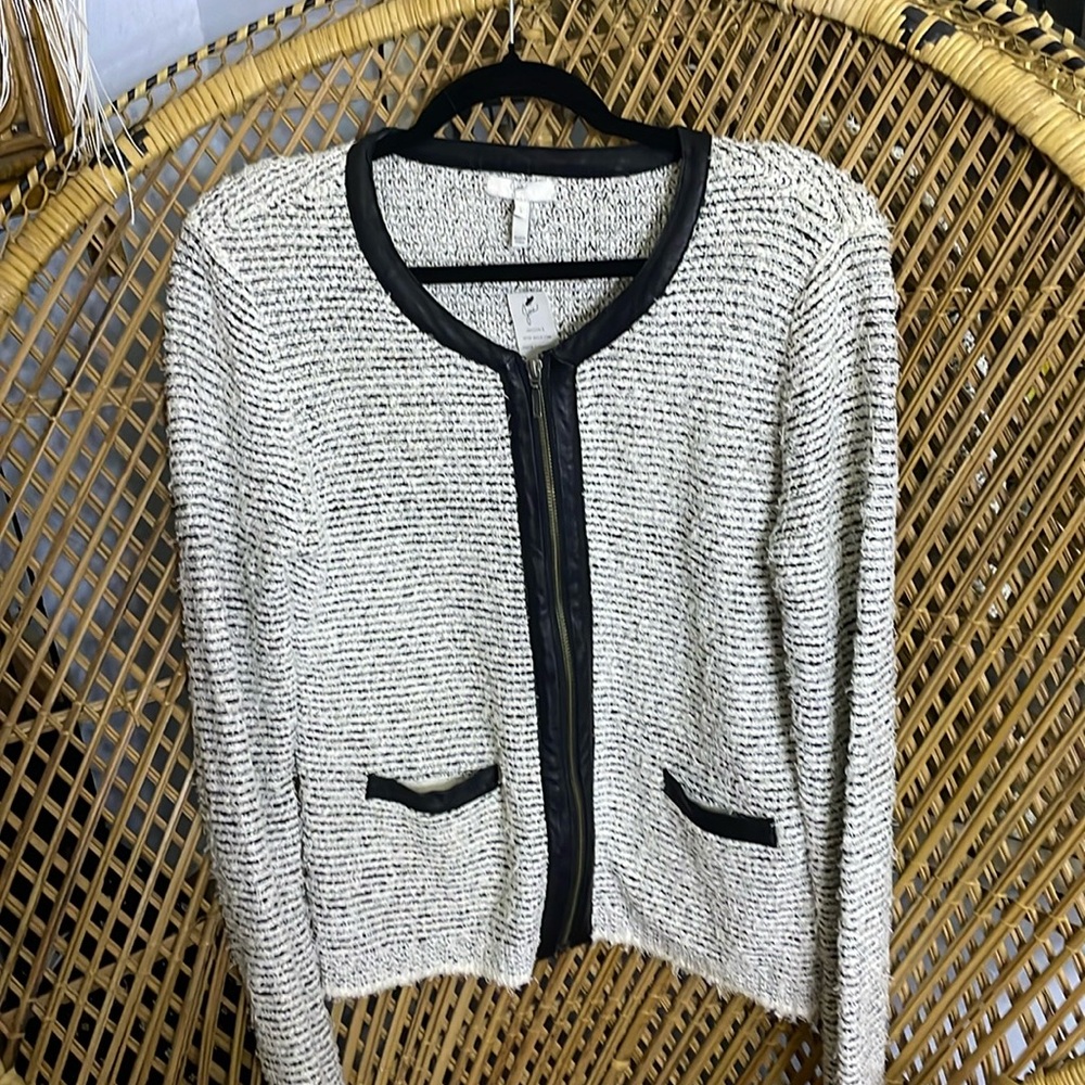 NWT Large Joie cotton zippered jacket